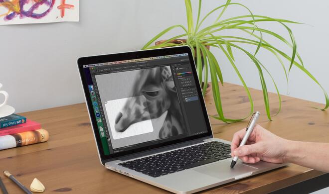 Einen Stylus können Sie auch auf Apples Magic Trackpad einsetzen