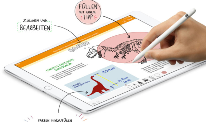 Pages, Numbers und Keynote lassen sich nun auch mit dem Apple Pencil verwenden