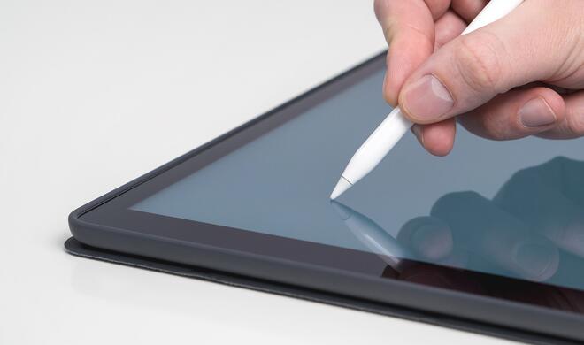 Apple Pencil auf dem iPad