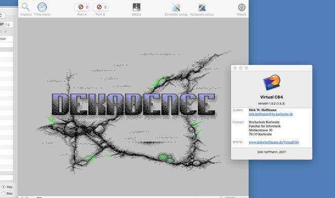 C64-Emulator VirtualC64 am Mac