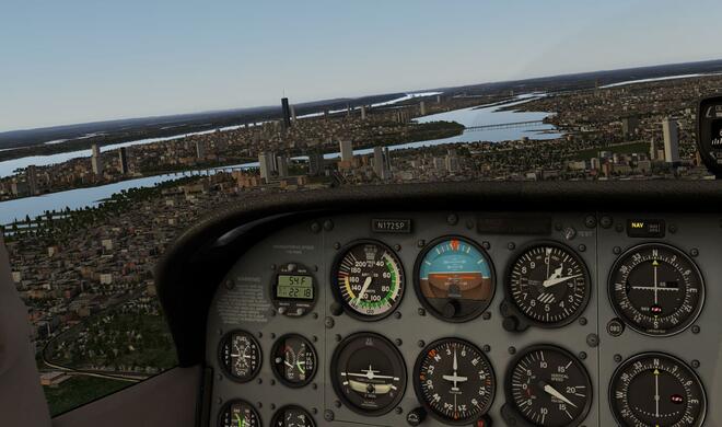 Screenshot aus X-Plane 11