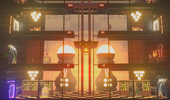 Screenshot aus Headlander