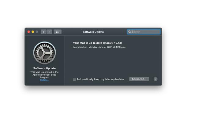 In der ersten Beta von macOS 10.14 sind die Systemupdates wieder in den Systemeinstellungen untergebracht