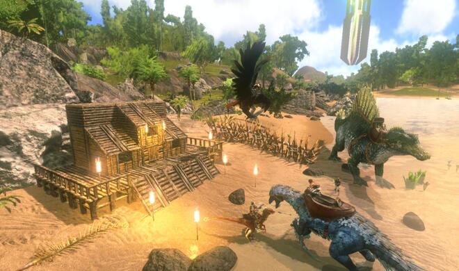 Screenshot aus ARK: Survival Evolved auf dem iPad