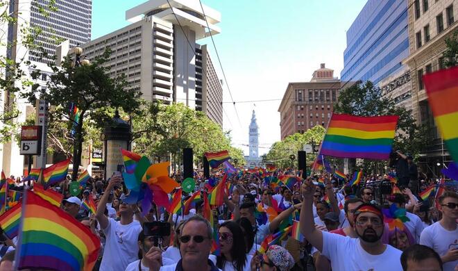Pride Parade in San Francisco vom 24. Juni 2018