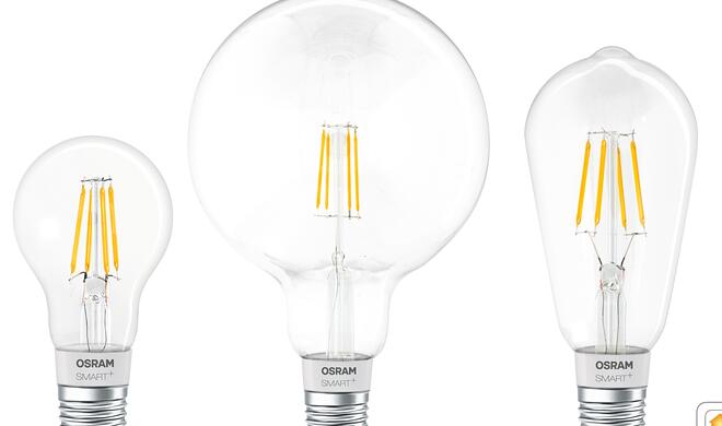 Die Filament-Lampen sehen klassischen Glühbirnen sehr ähnlich