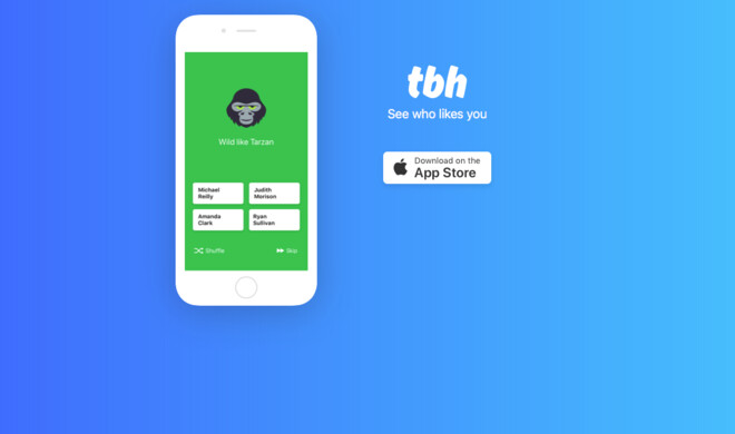 Homepage von tbhtime.com, die jetzt von Facebook eingestellt werden