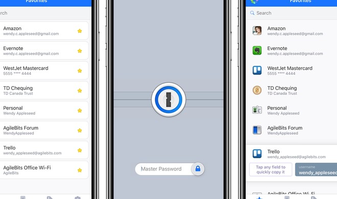 1Password auf dem iPhone X