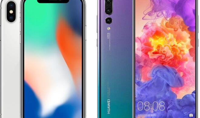 iPhone X gegen Huawei P20 Pro
