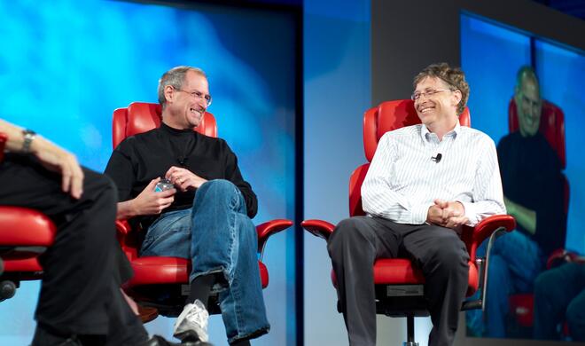 Steve Jobs und Bill Gates