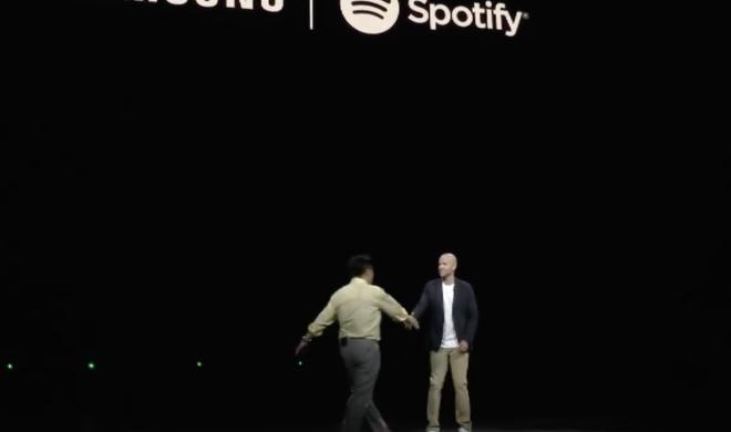 Schulterschluss: Im Rahmen des „Unpacked“-Events in New York haben Samsung und Spotify eine weitreichende Partnerschaft angekündigt.