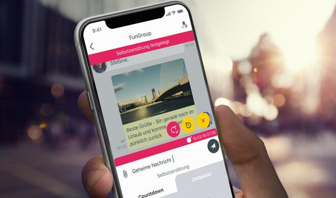 Fun-Chat mit Selbstzerstörung