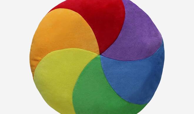 Der Beachball des Todes als Kissen