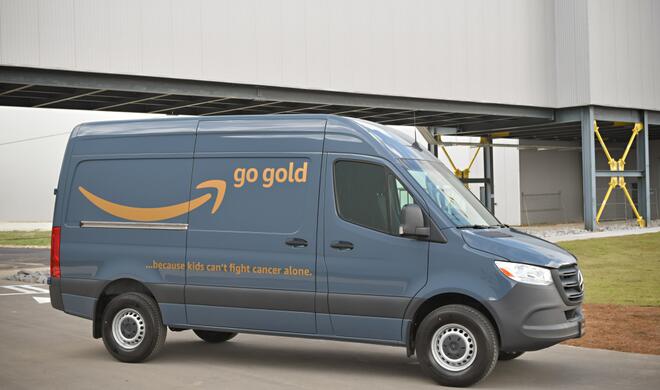 Mercedes Sprinter Lieferwagen für Amazon in den USA