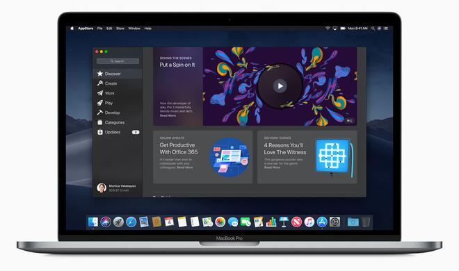 Der neue Mac-App-Store von macOS Mojave.