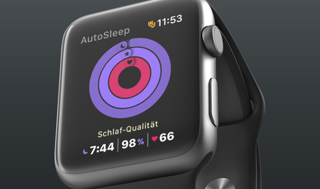 Die App AutoSleep auf der Apple Watch