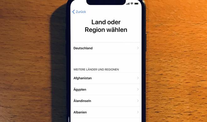 iPhone einrichten
