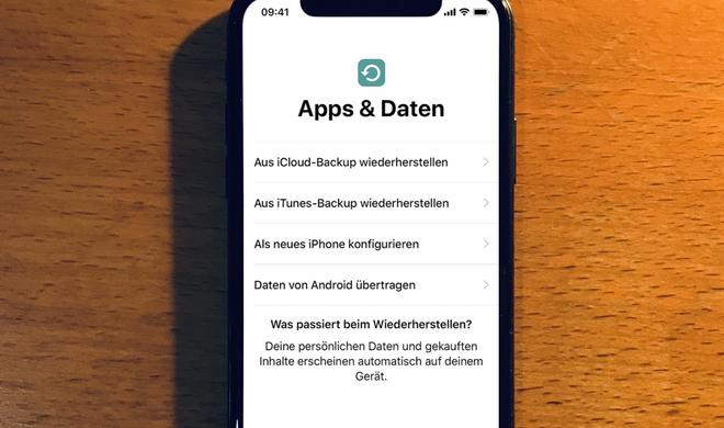 iPhone einrichten