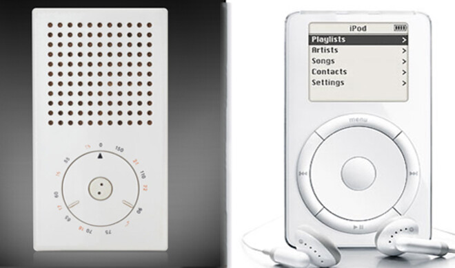 Braun T3 (1963) und Apple iPod (2001)