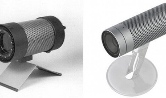 Braun Infrarotstrahler (1974) und Apple iSight Kamera (2003)