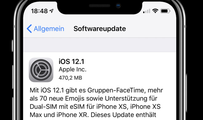 iOS 12.1 ist erschienen 