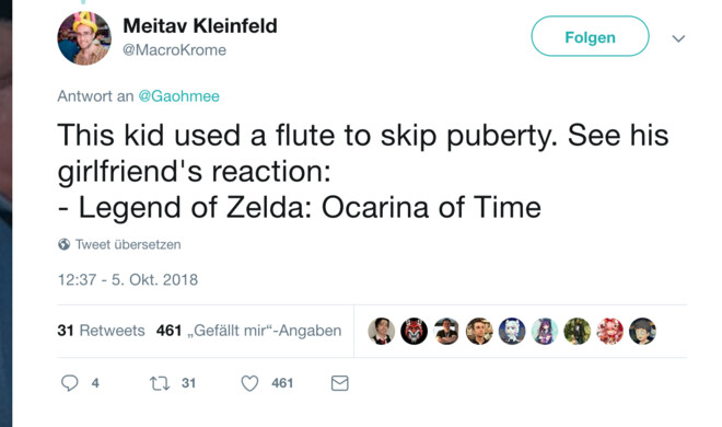 Clickbait-Überschrift auf Twitter