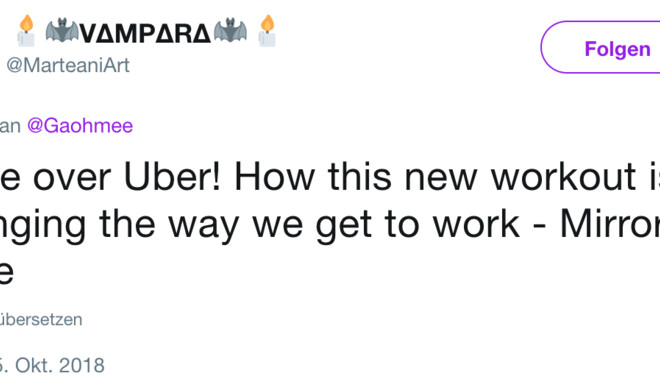 Clickbait-Überschrift auf Twitter