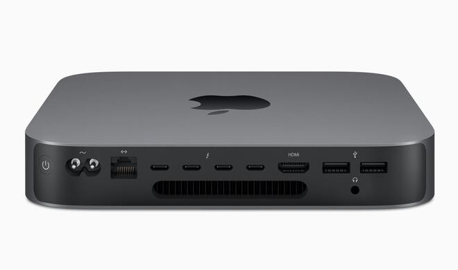 Mac mini 2018 mit ausreichend Anschlüssen