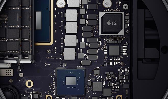 Das Innere des neuen Mac mini
