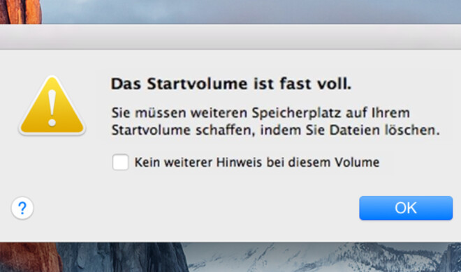 Ihre Festplatte ist voll