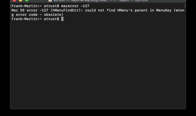 Fehlercode 1234567