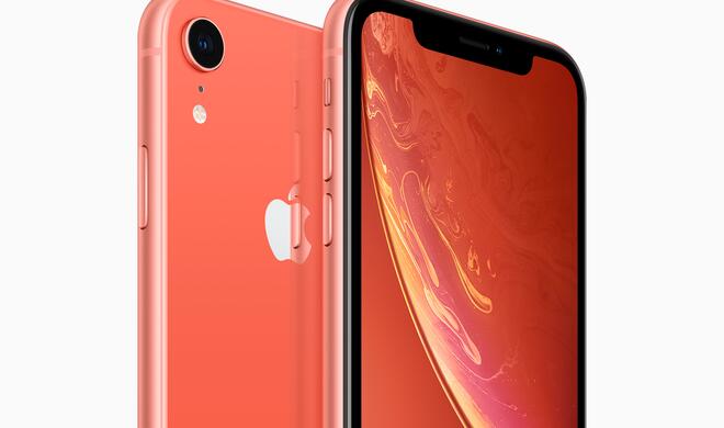 iPhone XR in Koralle