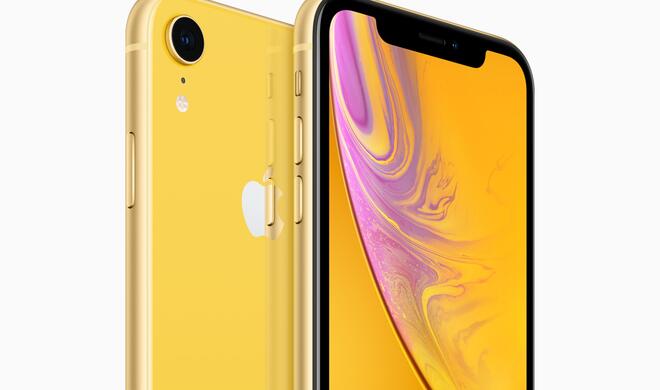 iPhone XR in Gelb