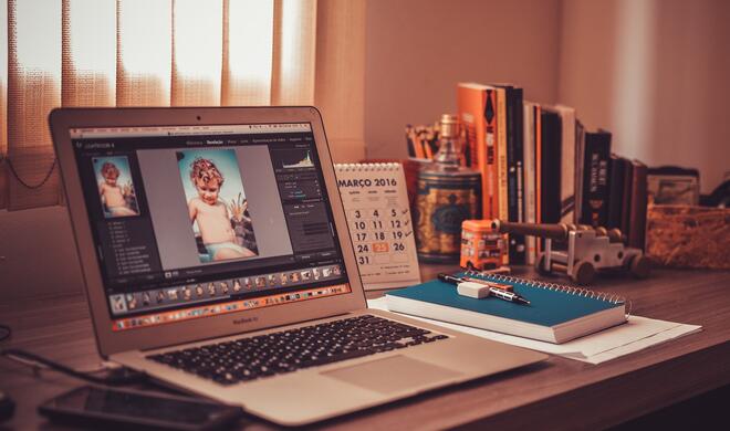 Dock auf dem MacBook Air