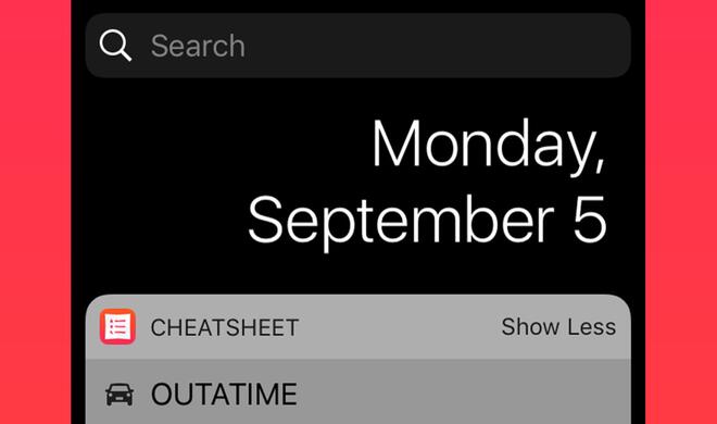 Cheatsheet Widget