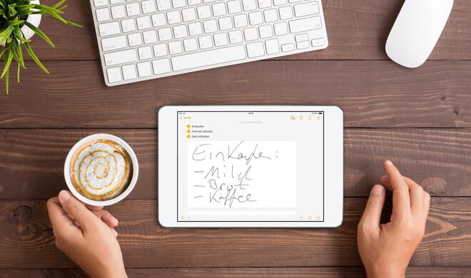 Notizen auf dem iPad