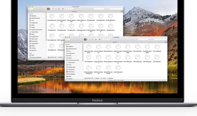 Quick Look und Spotlight erweitern