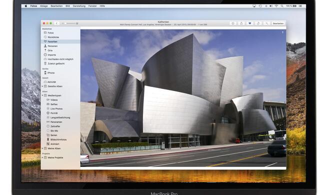 Fotos App am MacBook Pro