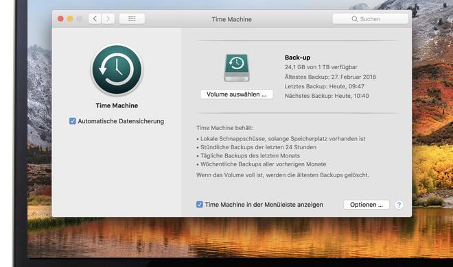 Wie Sie auf eine größere Festplatte umsteigen und dabei Ihre Back-up-Historie behalten, lesen Sie auf dieser Seite: 
apple.co/
2wy06p0
