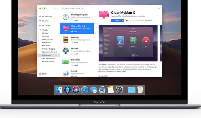 Setapp auf dem MacBook