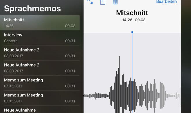 Die iPad-Version kann es sich erlauben, großzügig mit dem Platz auf dem Bildschirm umzugehen. Die Notizen werden per iCloud synchronisiert.