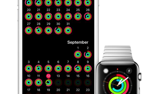 Aktivität: Die Apple Watch erfasst Ihre Daten über den Tag, das iPhone bietet eine langfristige Übersicht.