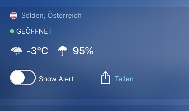 Schneehöhen Ski App