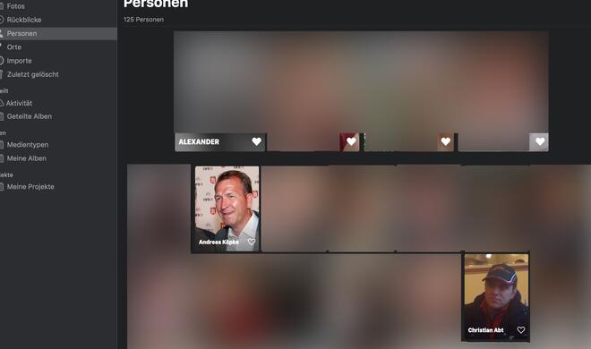 Personen in der Fotos-App