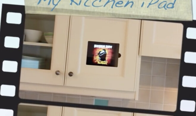 iPad im Küchenschrank