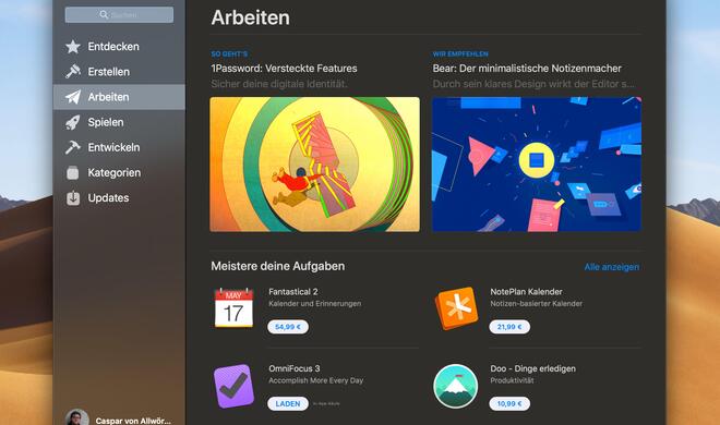 Apps im App Store überprüft Apple. Apps aus dem Internet können gefährlich sein.