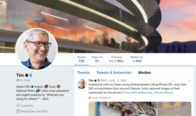 Tim Cook reagierte auf „Tim Apple“ mit einer Namensänderung