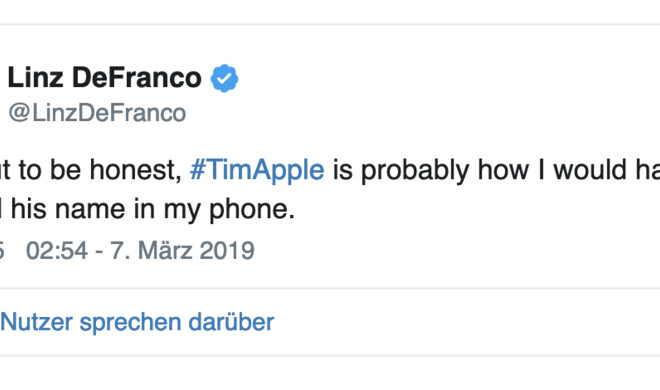 Trump hat vermutlich Cook auch als „Tim Apple“ im iPhone gespeichert