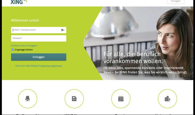 Xing für berufliches Netzwerken