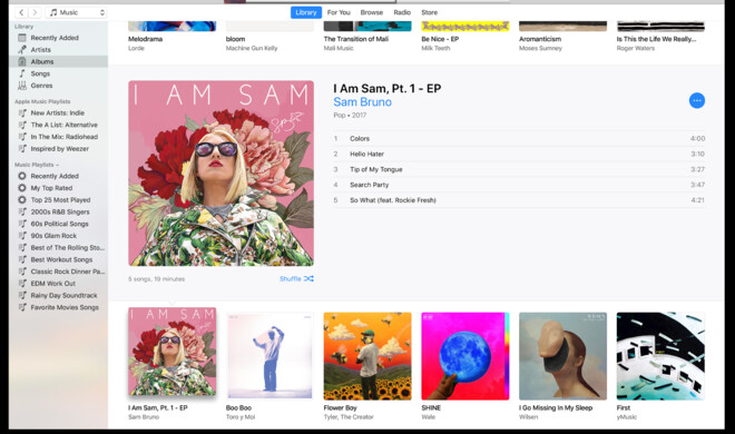 Das aktuelle iTunes auf dem MacBook